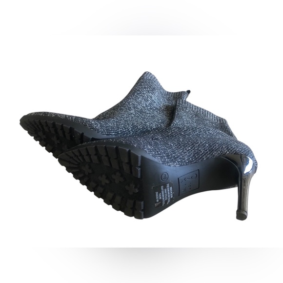 Mix No. 6 Black Sparkle Heeled Boots - Picture 4 of 4